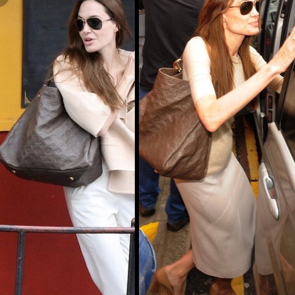 ✨ Angelina Jolie ✨artsy discontinued Louis Vuitton bag